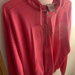 Ivory ella 1/2 zip hoodie